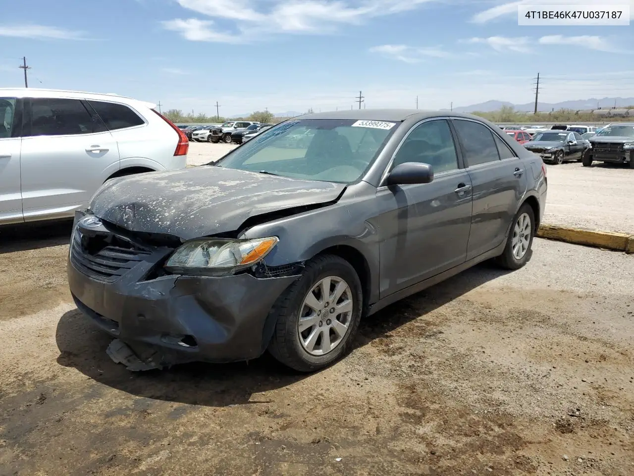 2007 Toyota Camry Ce VIN: 4T1BE46K47U037187 Lot: 53399375