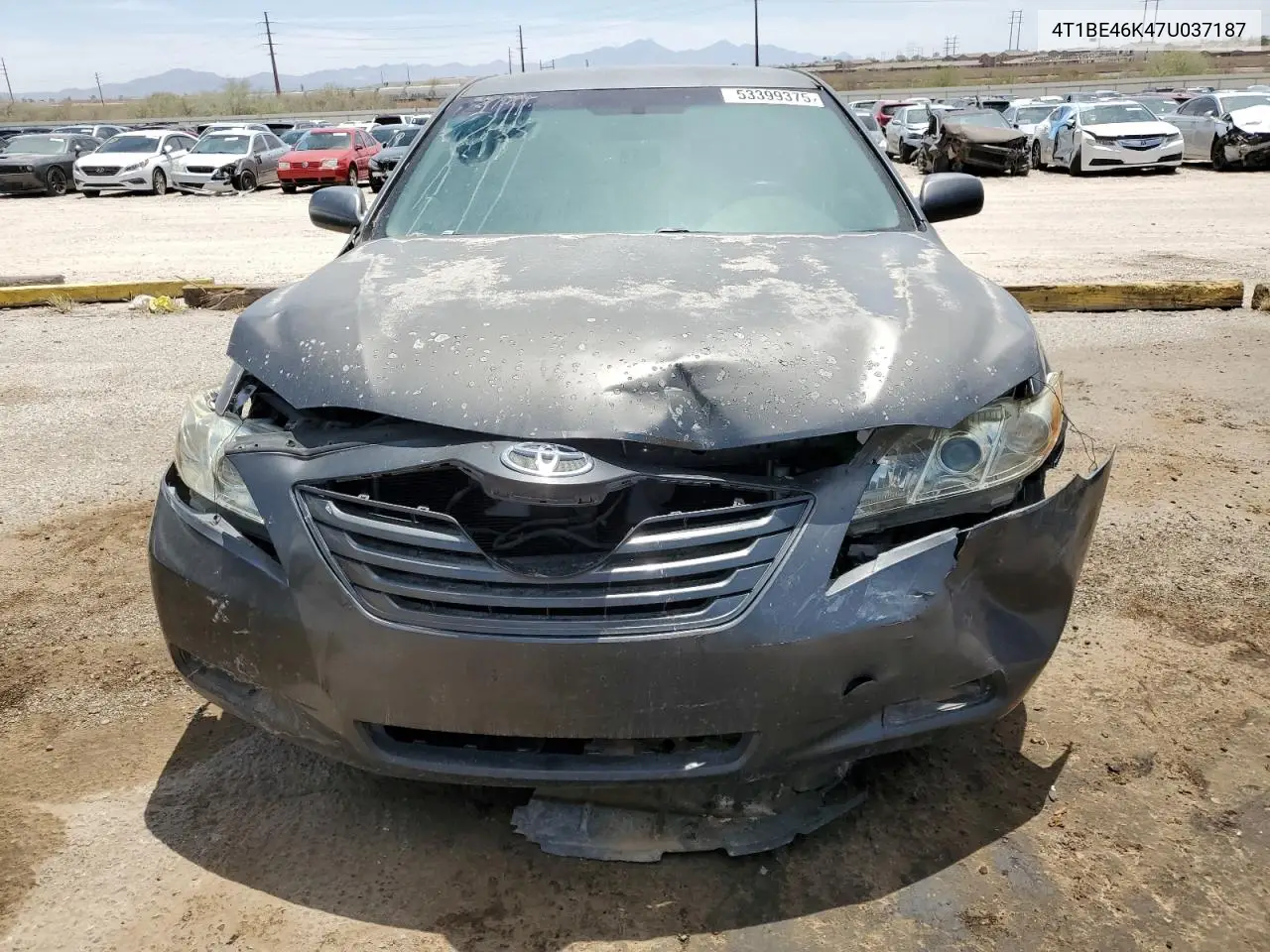 2007 Toyota Camry Ce VIN: 4T1BE46K47U037187 Lot: 53399375