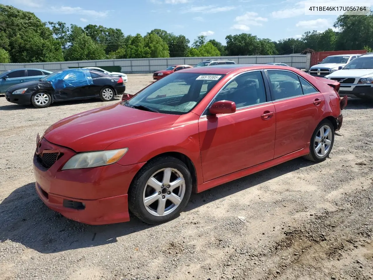 2007 Toyota Camry Ce VIN: 4T1BE46K17U056764 Lot: 56570385