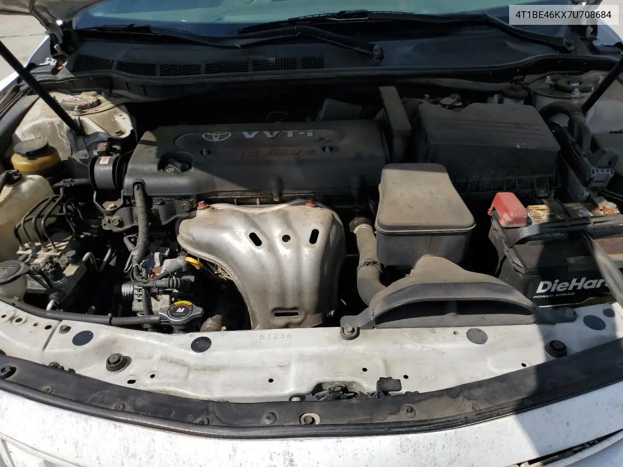 2007 Toyota Camry Ce VIN: 4T1BE46KX7U708684 Lot: 56571735