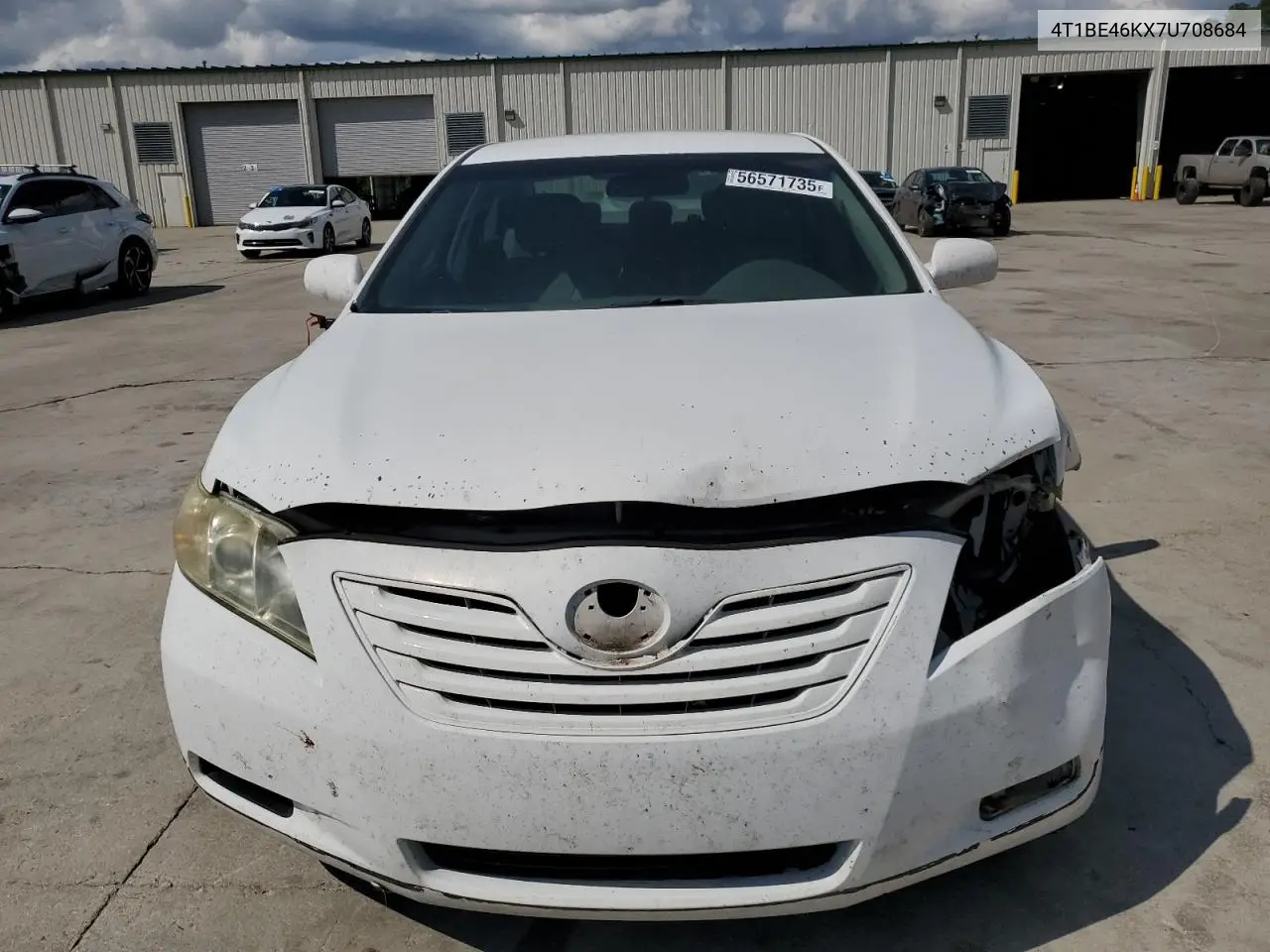 2007 Toyota Camry Ce VIN: 4T1BE46KX7U708684 Lot: 56571735
