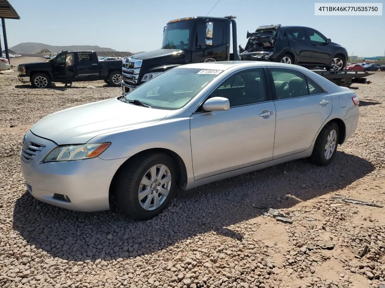 2007 Toyota Camry Le VIN: 4T1BK46K77U535750 Lot: 57135375