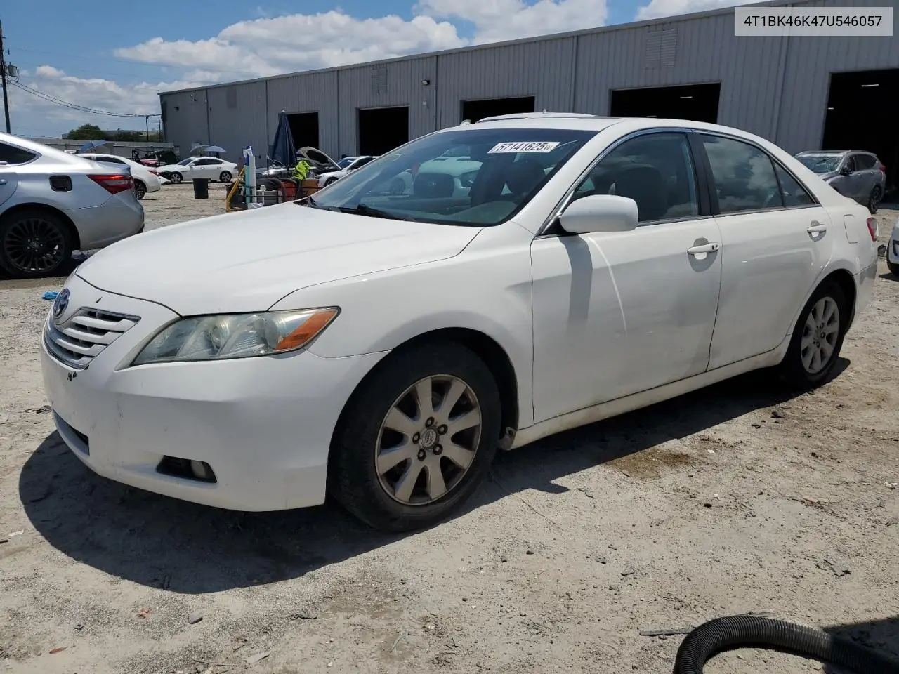 2007 Toyota Camry Le VIN: 4T1BK46K47U546057 Lot: 57141625