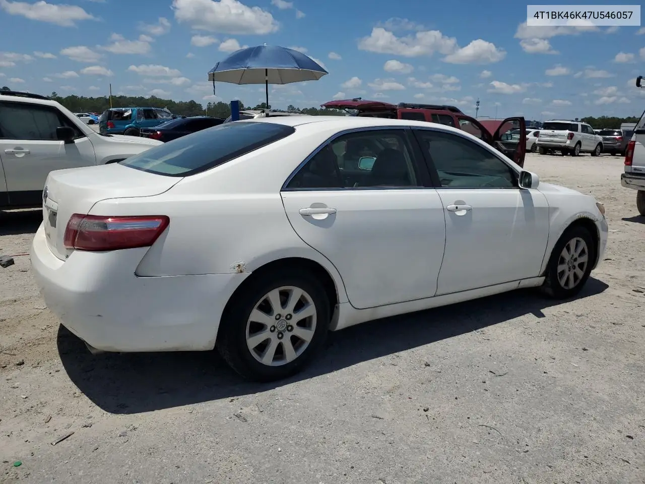 2007 Toyota Camry Le VIN: 4T1BK46K47U546057 Lot: 57141625