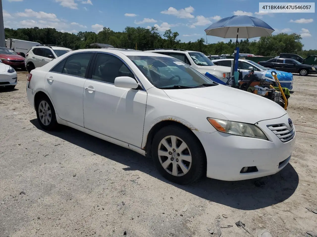 2007 Toyota Camry Le VIN: 4T1BK46K47U546057 Lot: 57141625