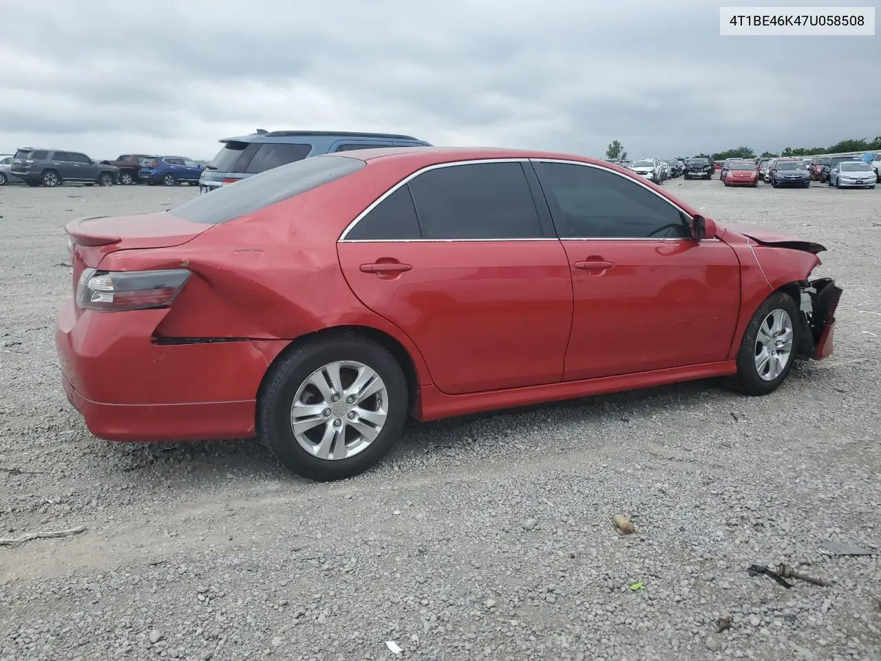 2007 Toyota Camry Ce VIN: 4T1BE46K47U058508 Lot: 62789275
