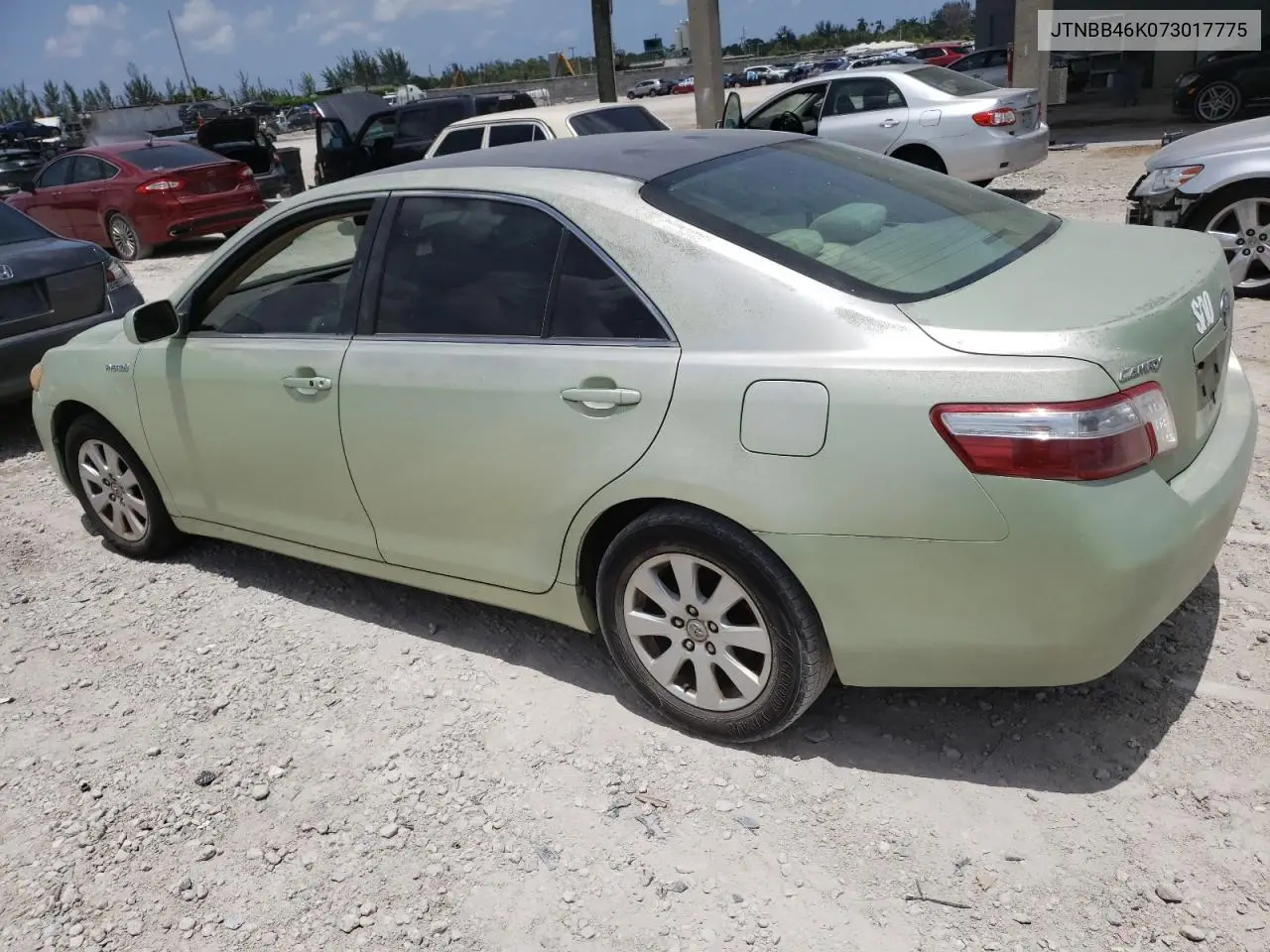 2007 Toyota Camry Hybrid VIN: JTNBB46K073017775 Lot: 62951225