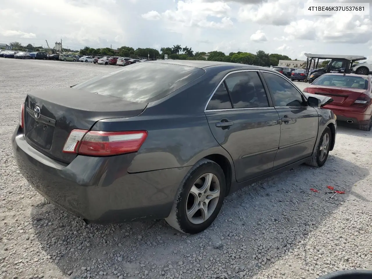 2007 Toyota Camry Ce VIN: 4T1BE46K37U537681 Lot: 63218975