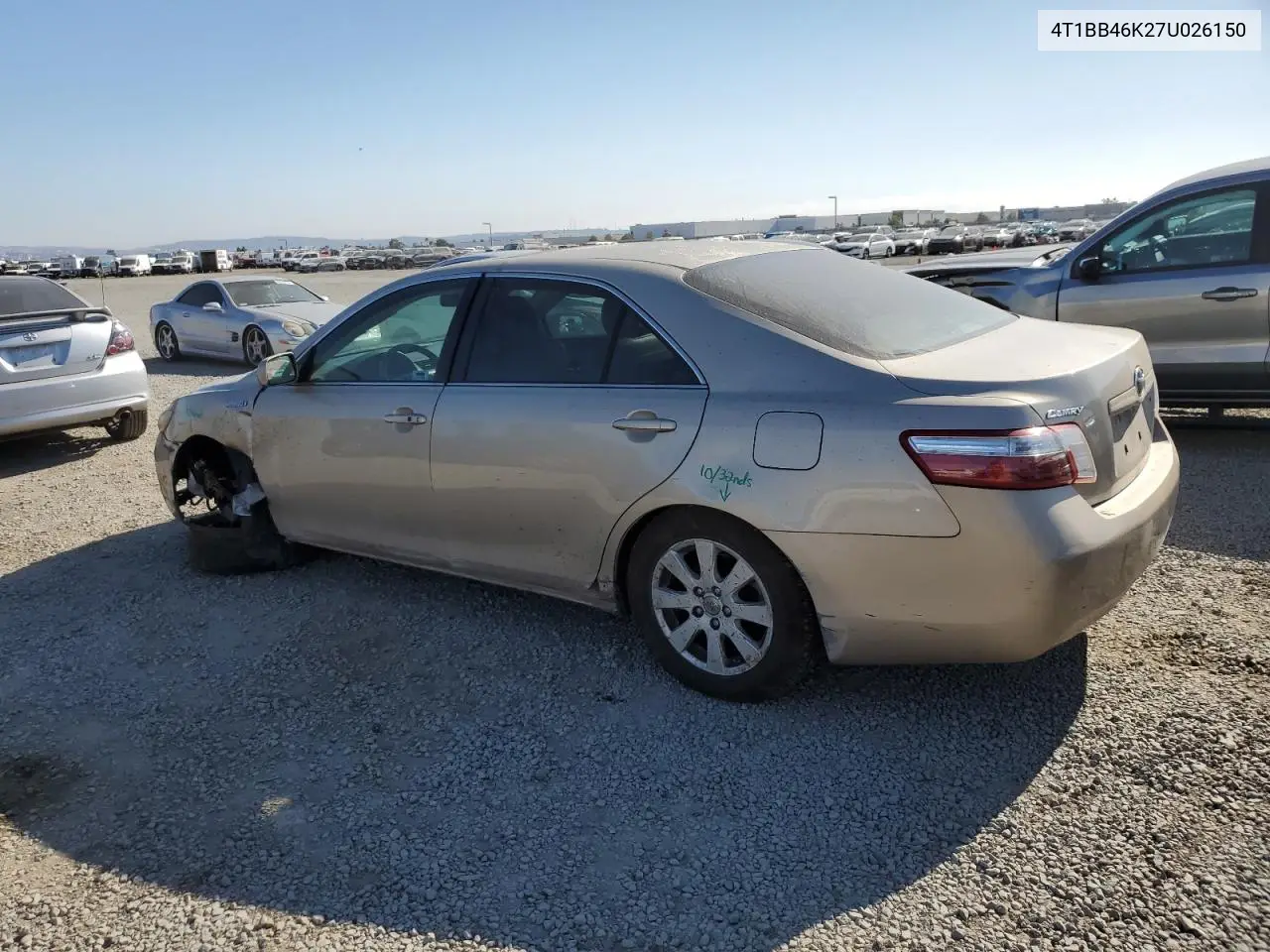 2007 Toyota Camry Hybrid VIN: 4T1BB46K27U026150 Lot: 63229715
