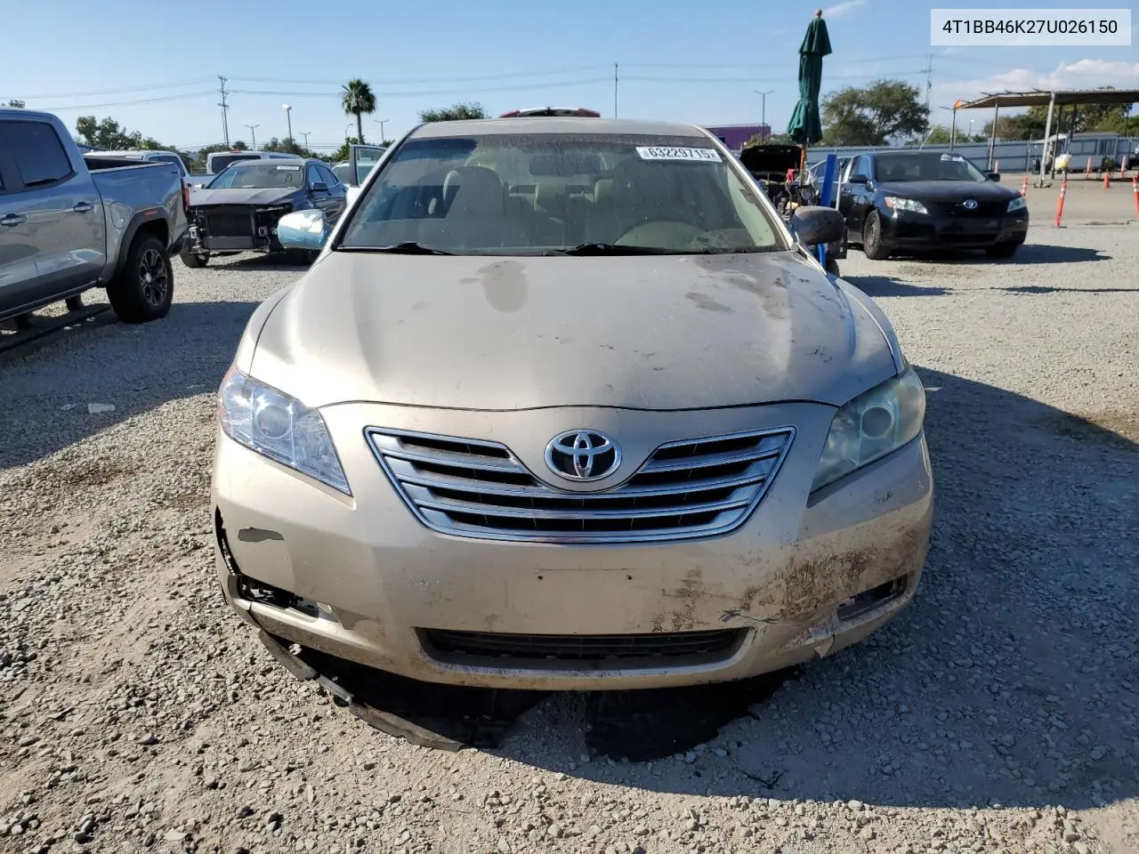 2007 Toyota Camry Hybrid VIN: 4T1BB46K27U026150 Lot: 63229715