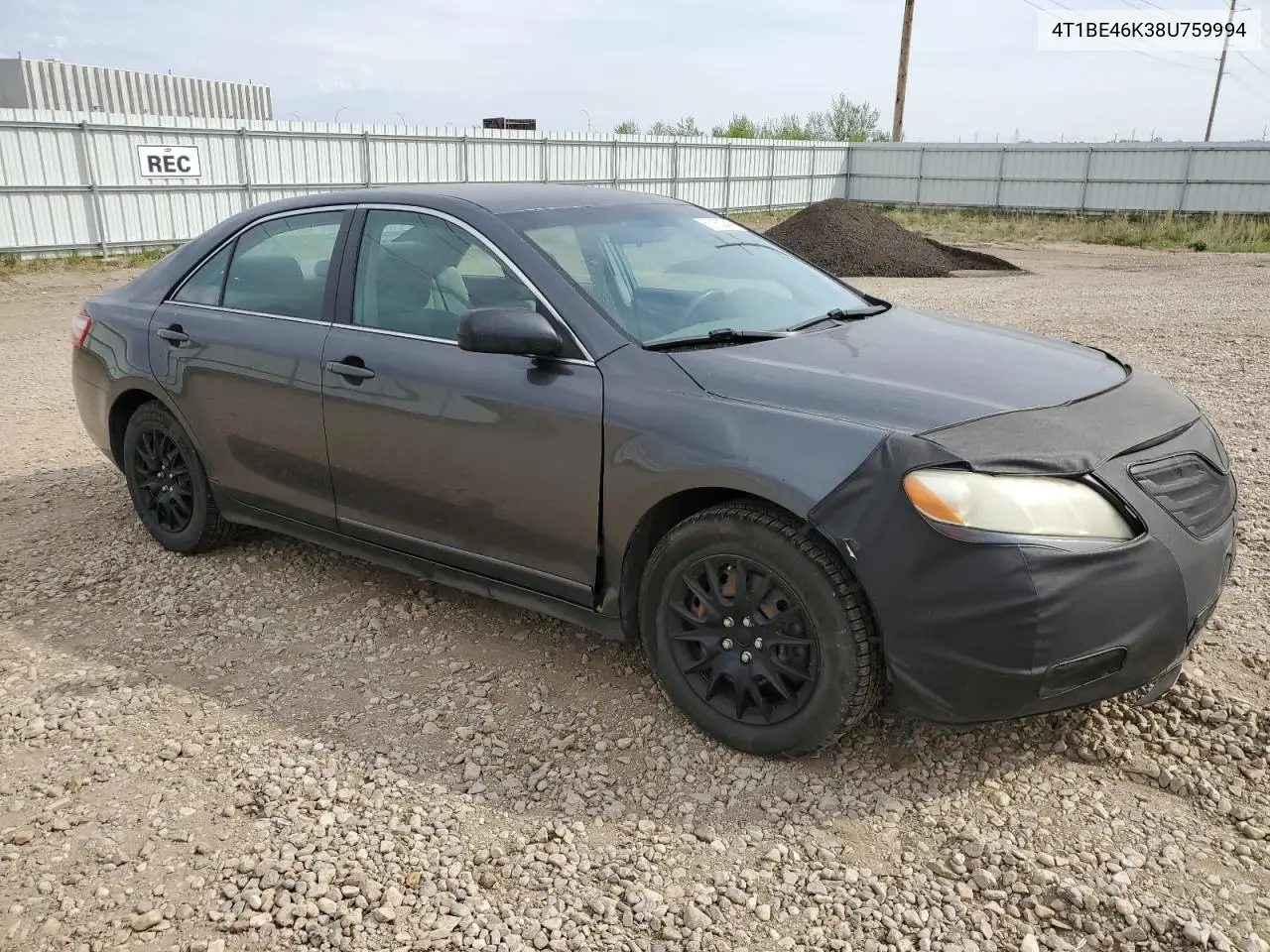 2008 Toyota Camry Ce VIN: 4T1BE46K38U759994 Lot: 57152945