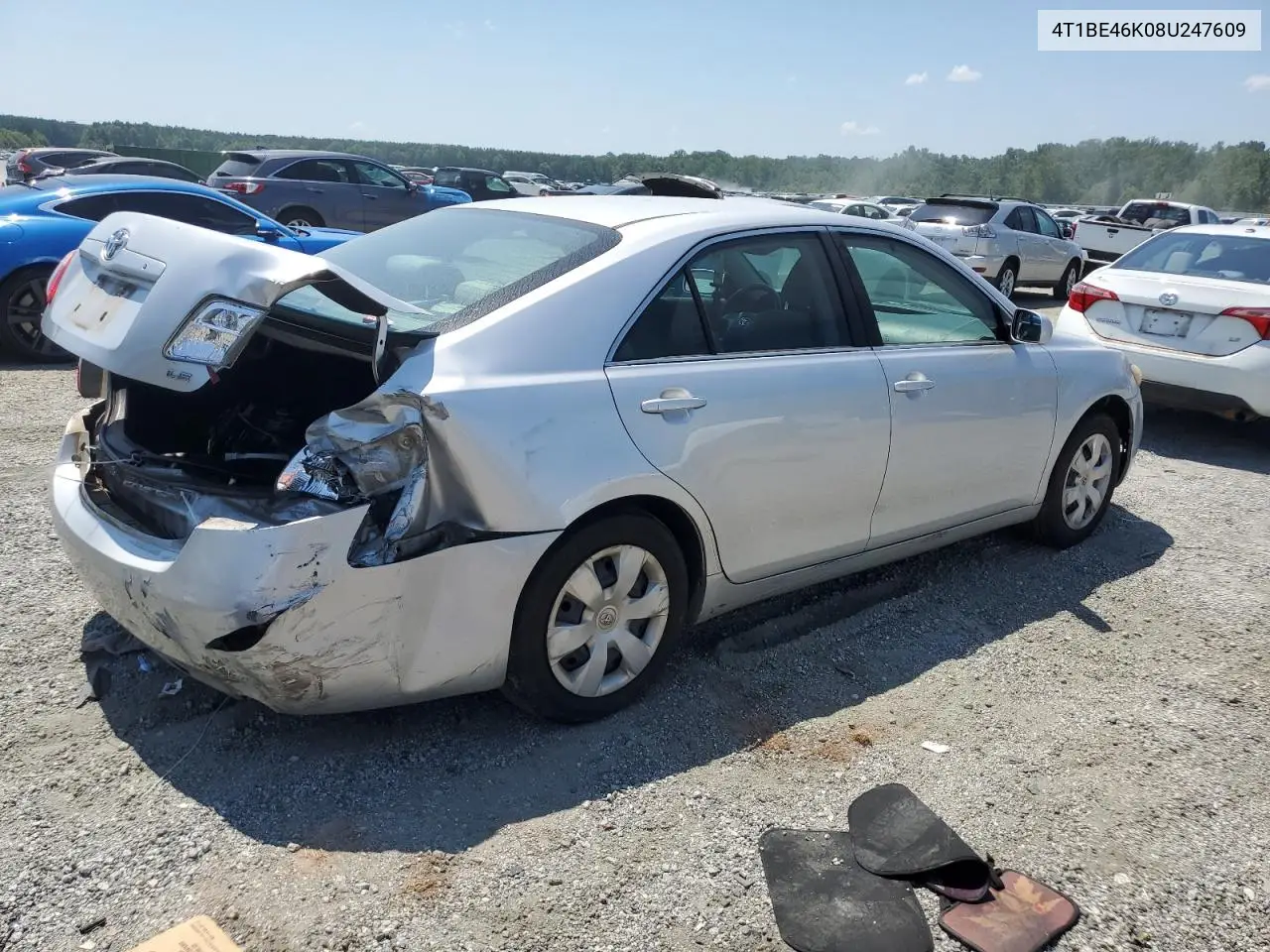 2008 Toyota Camry Ce VIN: 4T1BE46K08U247609 Lot: 62016025
