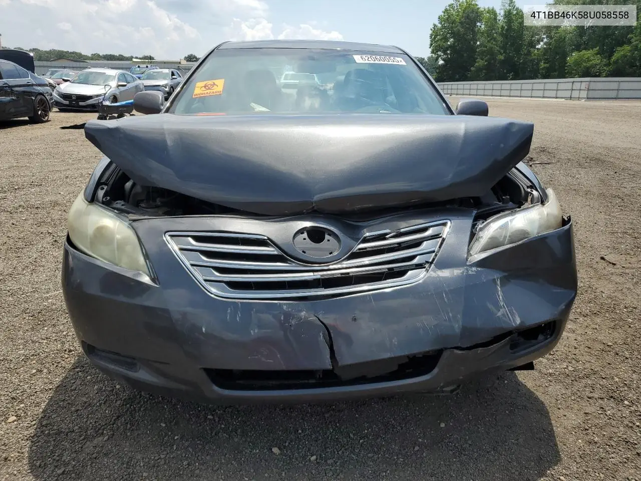2008 Toyota Camry Hybrid VIN: 4T1BB46K58U058558 Lot: 62060055