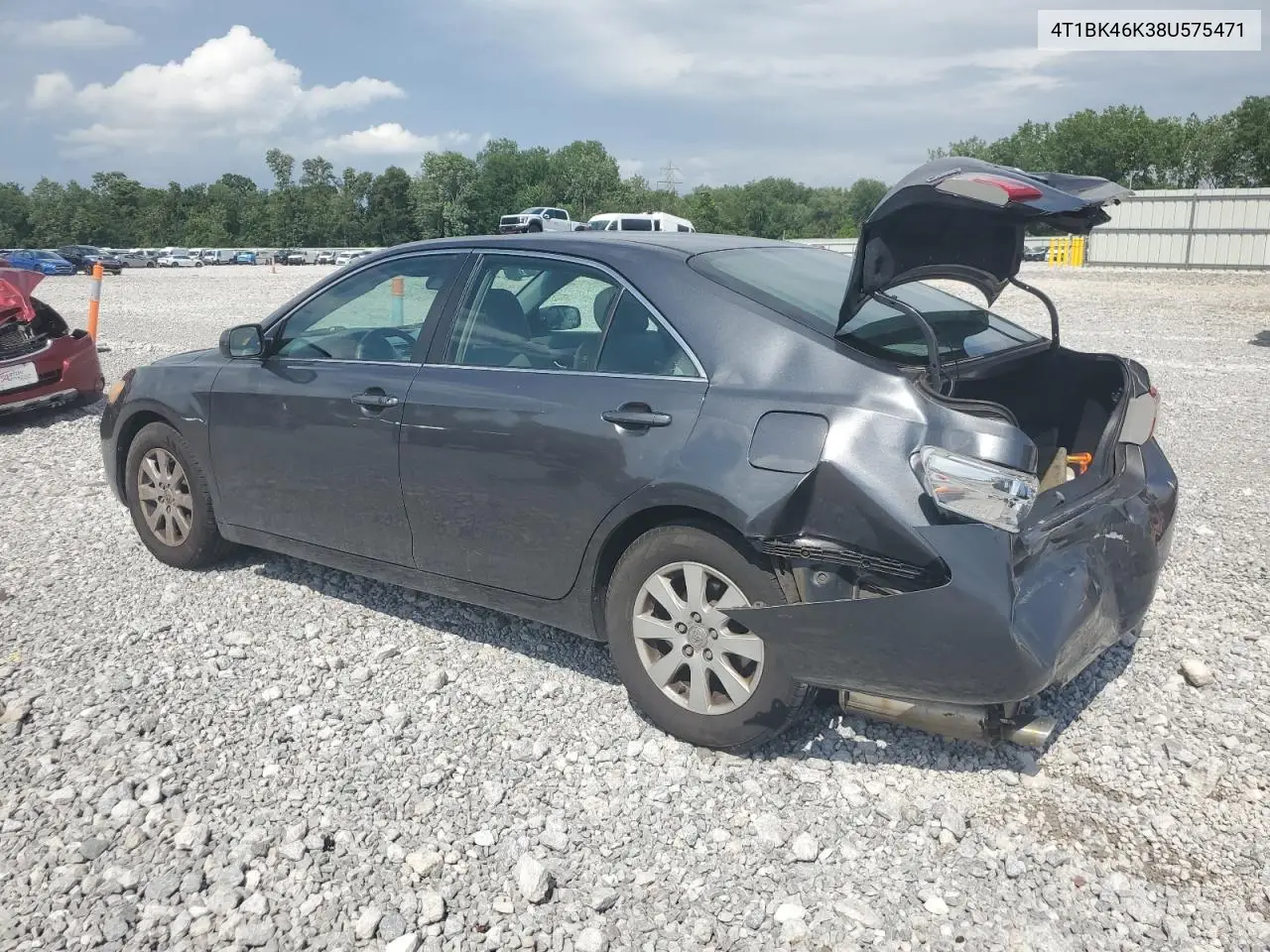 2008 Toyota Camry Le VIN: 4T1BK46K38U575471 Lot: 63023135