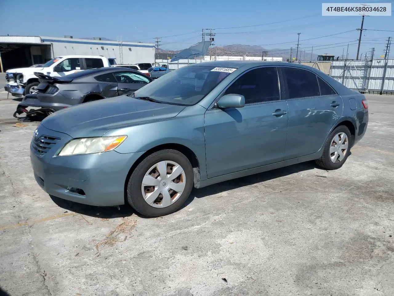 2008 Toyota Camry Ce VIN: 4T4BE46K58R034628 Lot: 63081685