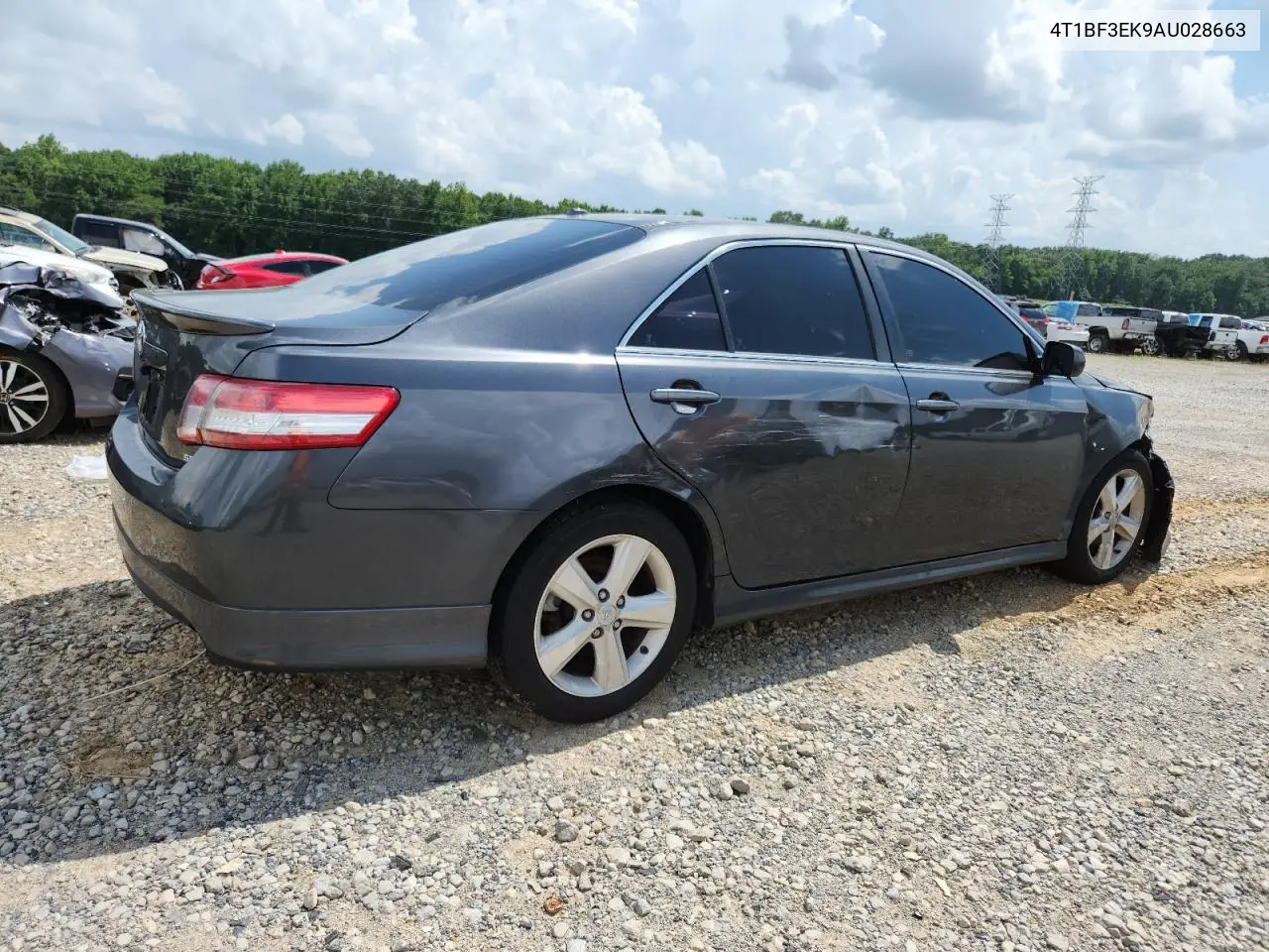 2010 Toyota Camry Base VIN: 4T1BF3EK9AU028663 Lot: 63085875