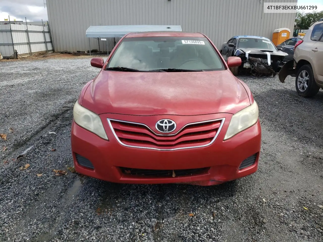 2011 Toyota Camry Base VIN: 4T1BF3EKXBU661299 Lot: 57136895