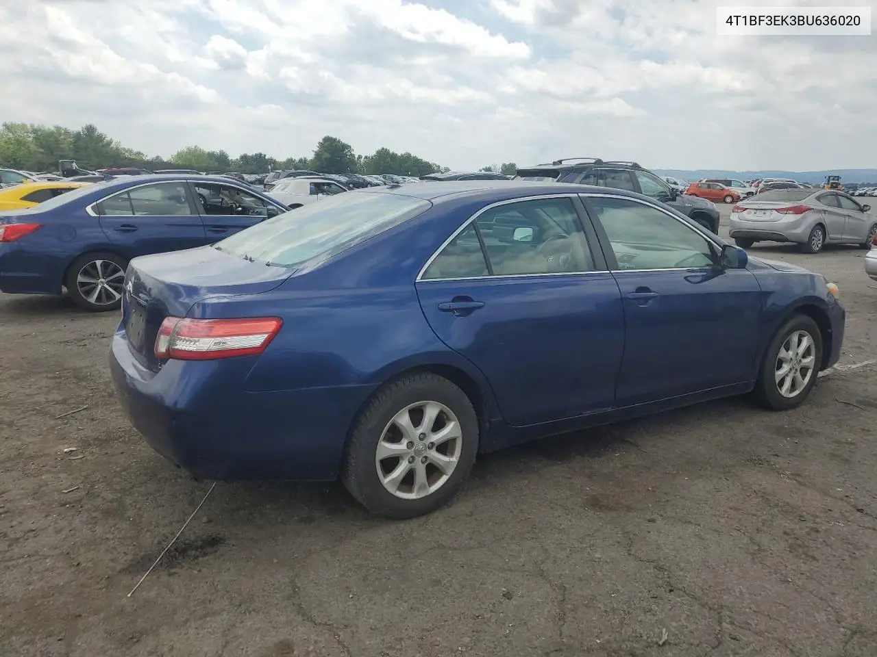 2011 Toyota Camry Base VIN: 4T1BF3EK3BU636020 Lot: 62430905