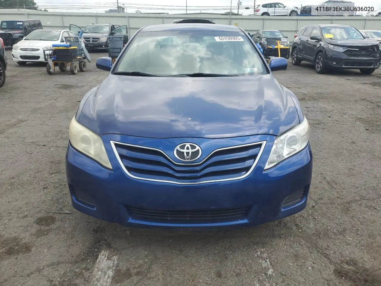 2011 Toyota Camry Base VIN: 4T1BF3EK3BU636020 Lot: 62430905