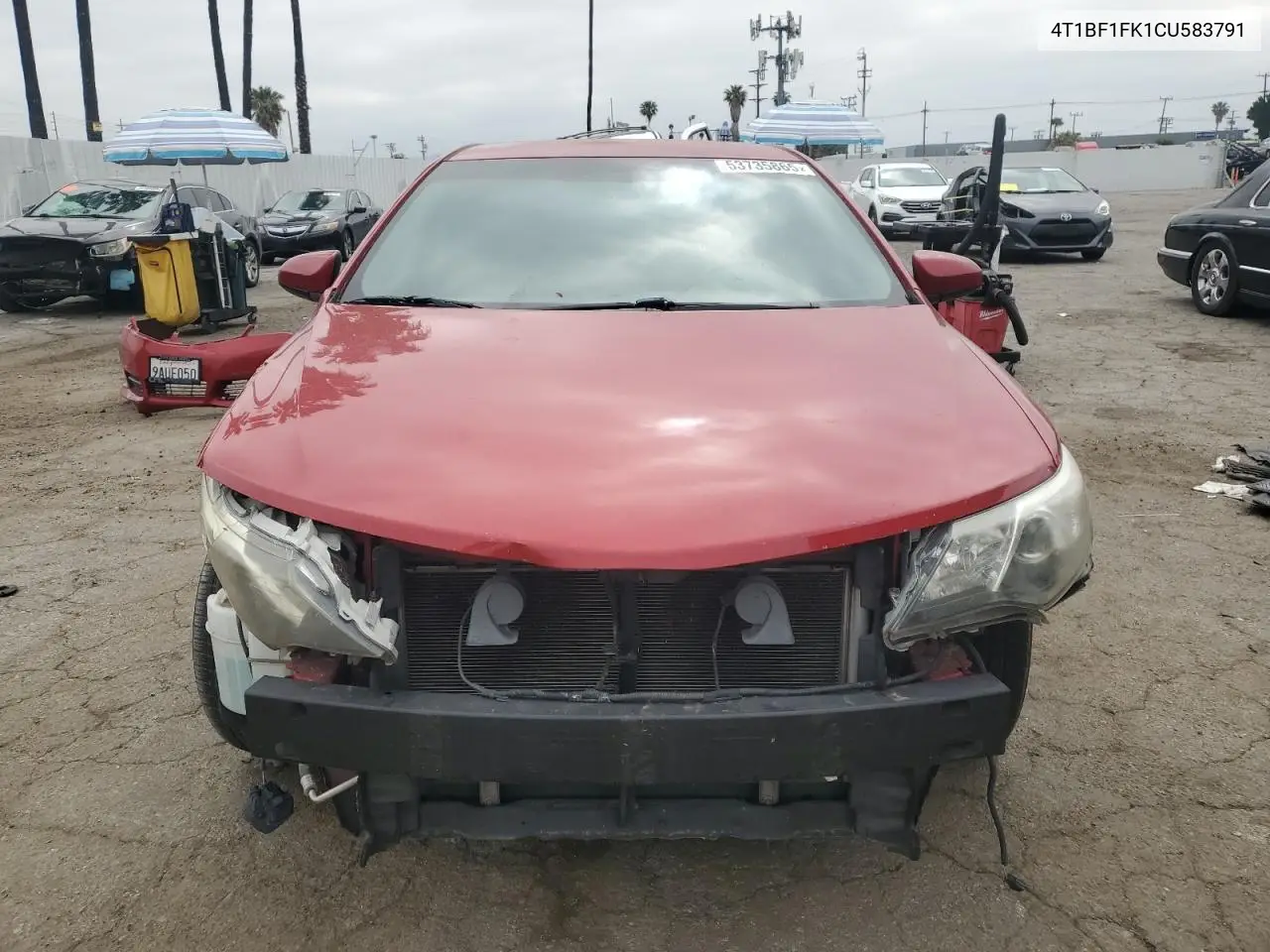 2012 Toyota Camry Base VIN: 4T1BF1FK1CU583791 Lot: 53735865
