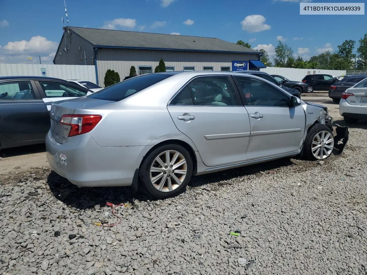 2012 Toyota Camry Hybrid VIN: 4T1BD1FK1CU049339 Lot: 56225125