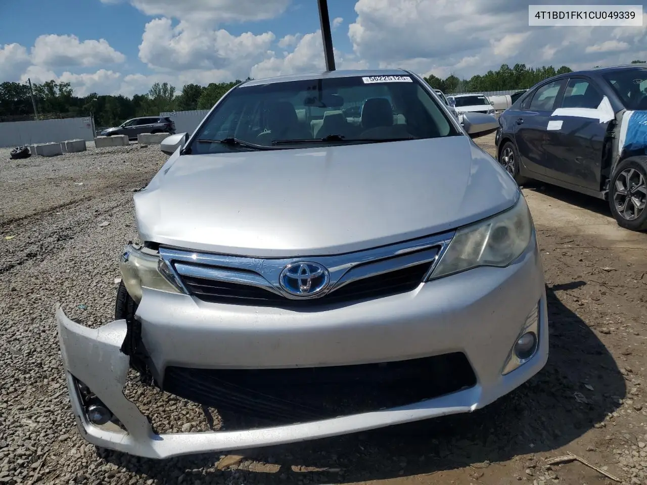 2012 Toyota Camry Hybrid VIN: 4T1BD1FK1CU049339 Lot: 56225125