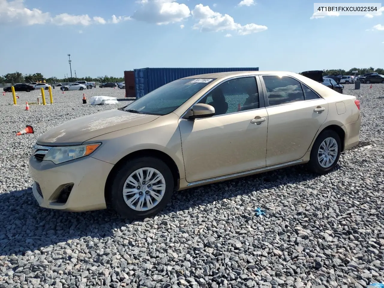 4t1bf1fkxcu022554 4T1BF1FKXCU022554 2012 Toyota Camry Base