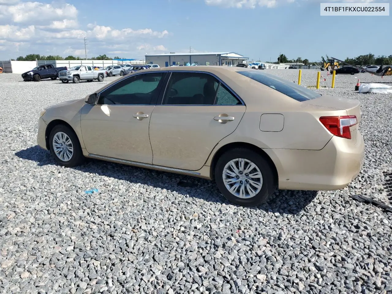 4t1bf1fkxcu022554 4T1BF1FKXCU022554 2012 Toyota Camry Base