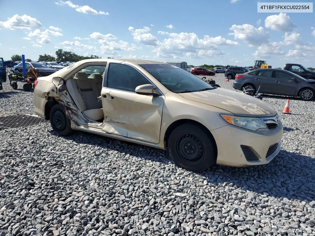 4t1bf1fkxcu022554 4T1BF1FKXCU022554 2012 Toyota Camry Base