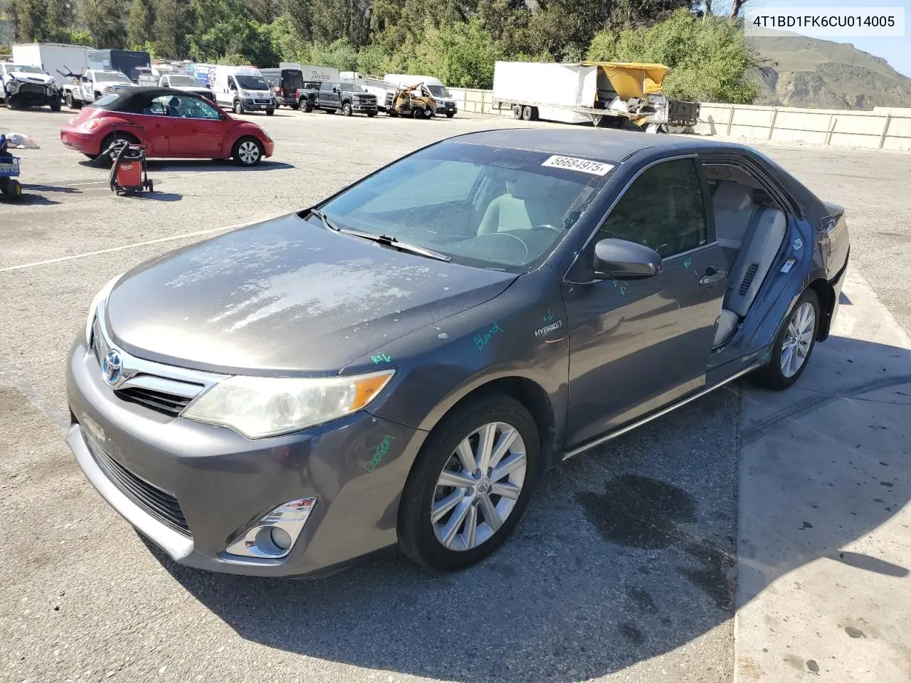 2012 Toyota Camry Hybrid VIN: 4T1BD1FK6CU014005 Lot: 56684975