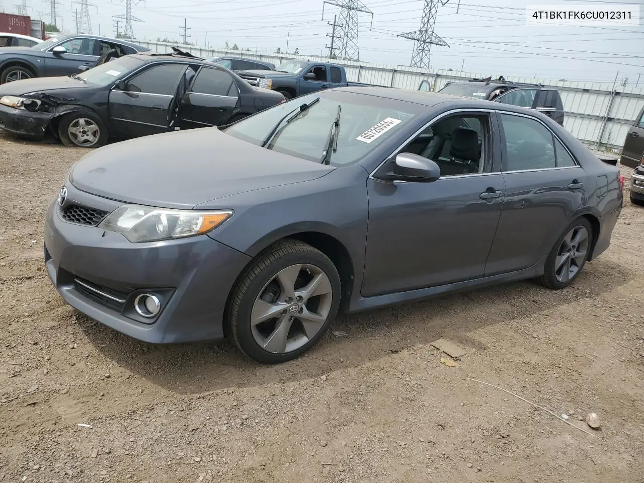 2012 Toyota Camry Se VIN: 4T1BK1FK6CU012311 Lot: 60720555