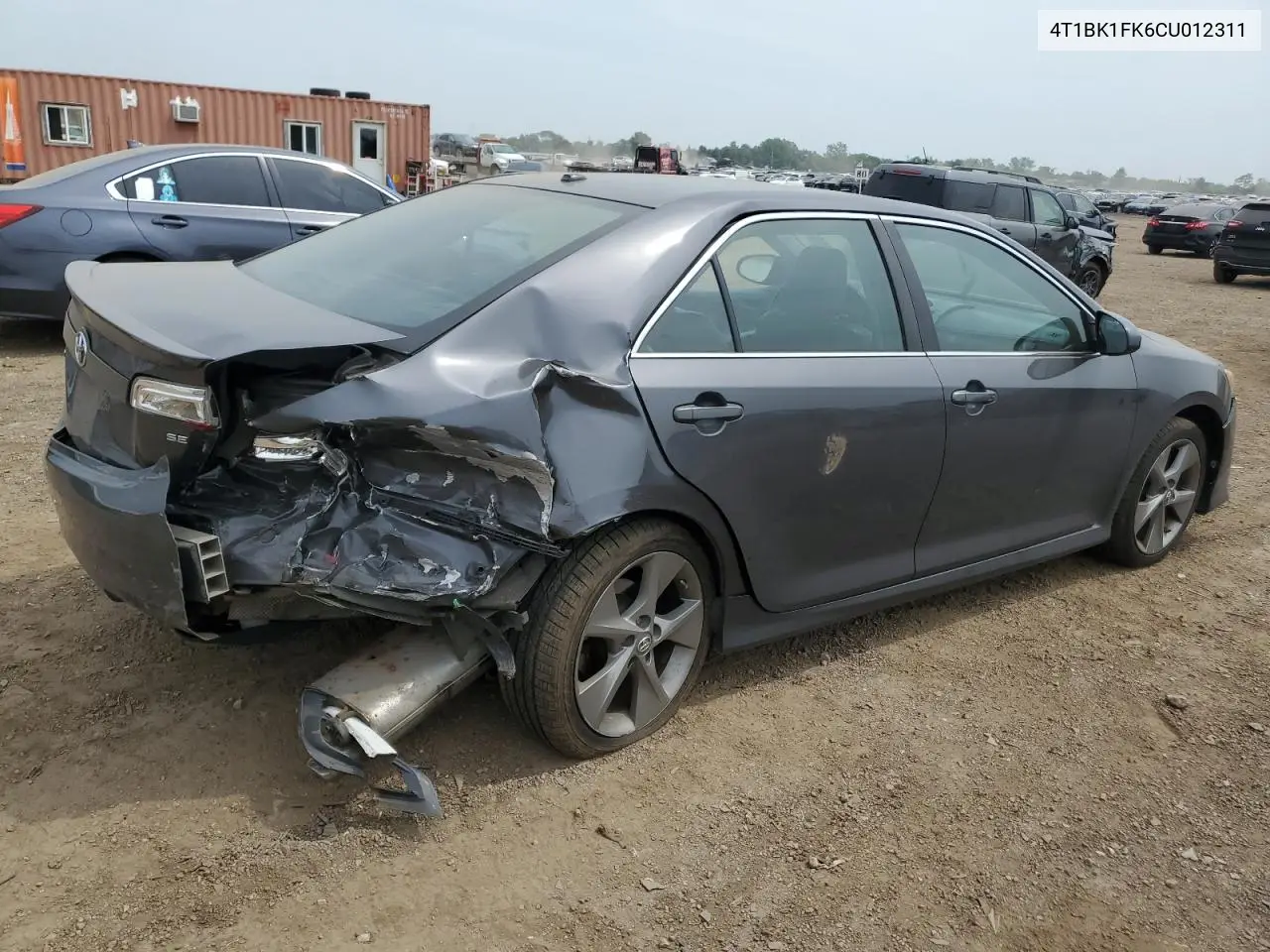 2012 Toyota Camry Se VIN: 4T1BK1FK6CU012311 Lot: 60720555