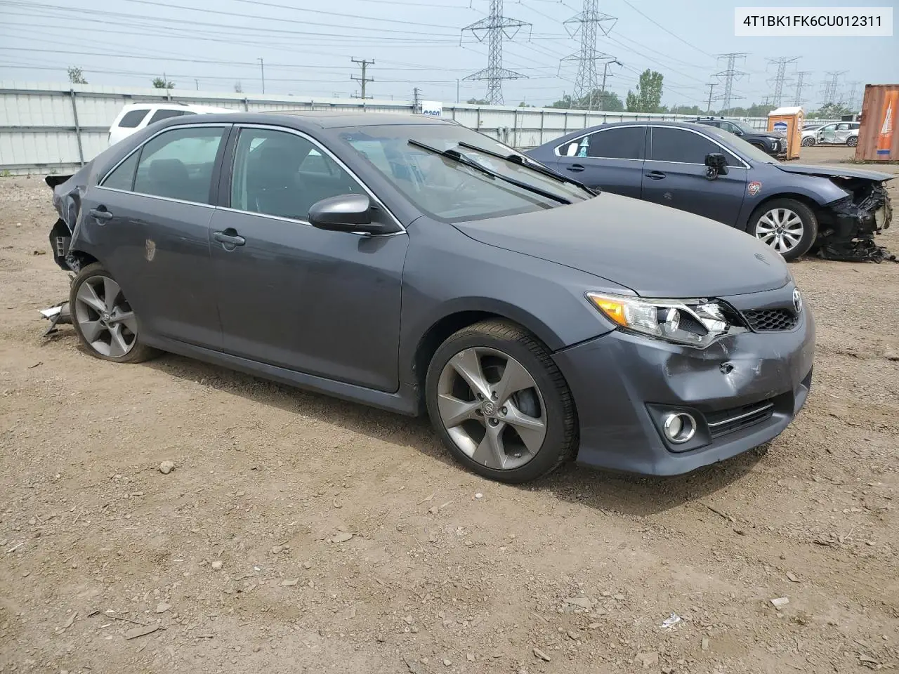 2012 Toyota Camry Se VIN: 4T1BK1FK6CU012311 Lot: 60720555