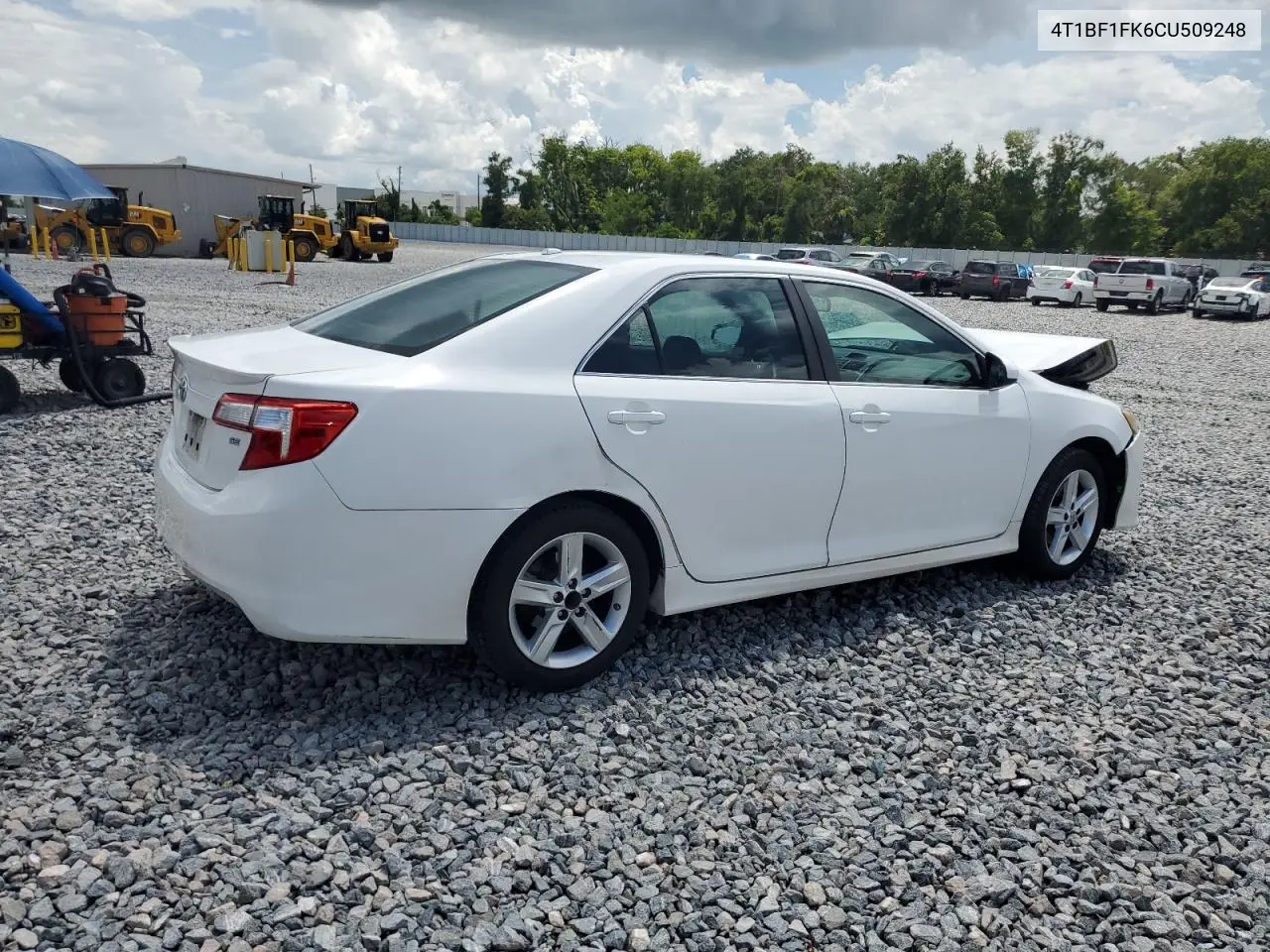 2012 Toyota Camry Base VIN: 4T1BF1FK6CU509248 Lot: 61292285