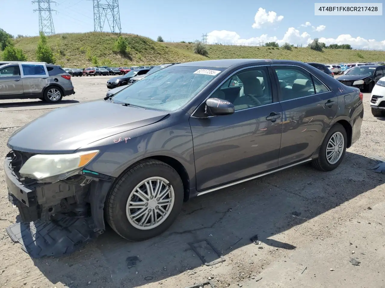 2012 Toyota Camry Base VIN: 4T4BF1FK8CR217428 Lot: 62117285