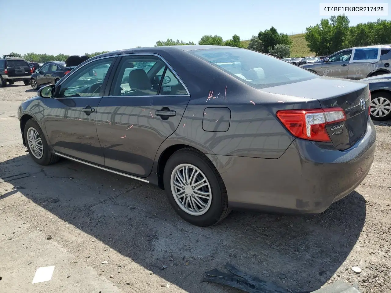 2012 Toyota Camry Base VIN: 4T4BF1FK8CR217428 Lot: 62117285