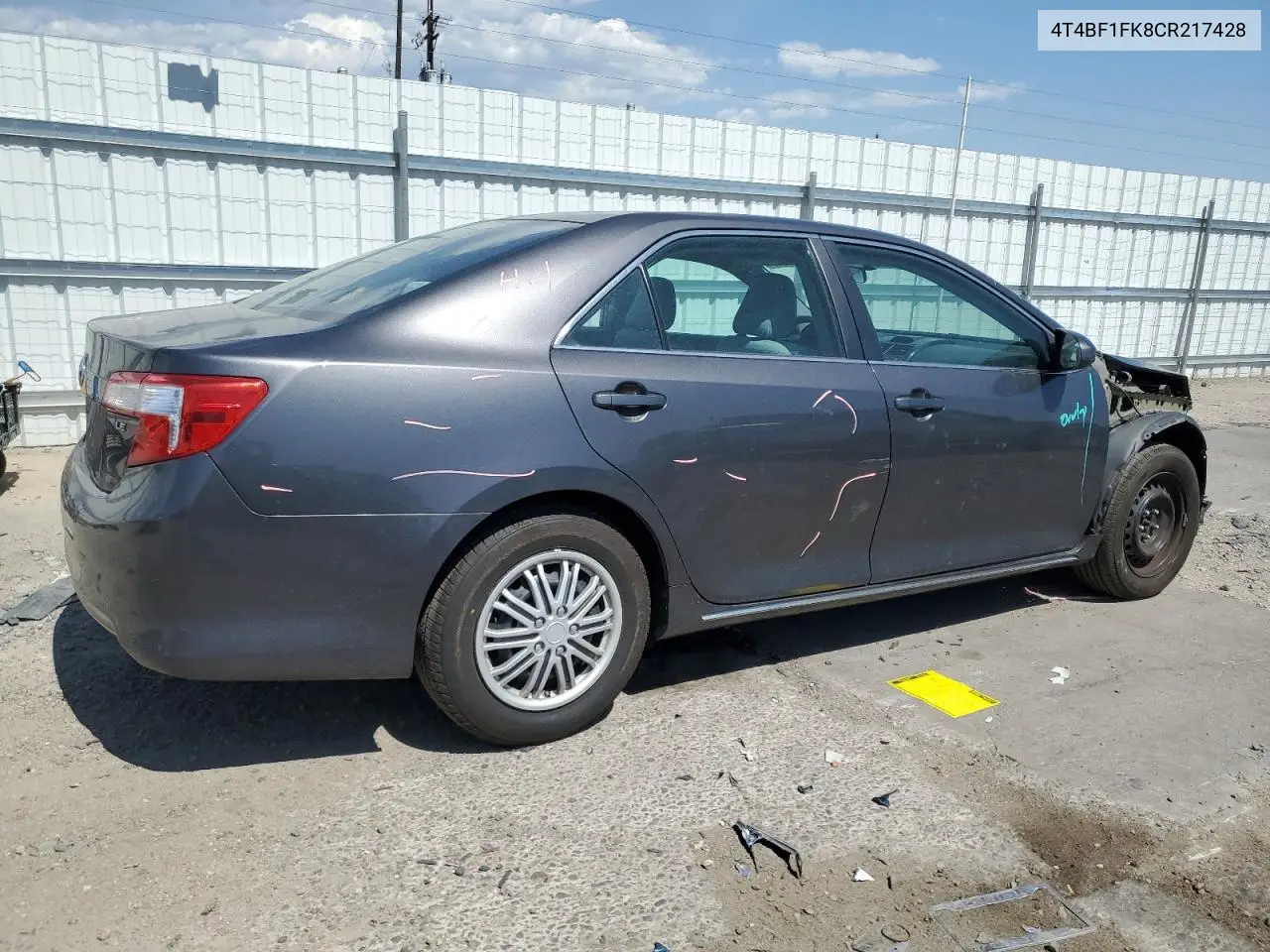 2012 Toyota Camry Base VIN: 4T4BF1FK8CR217428 Lot: 62117285