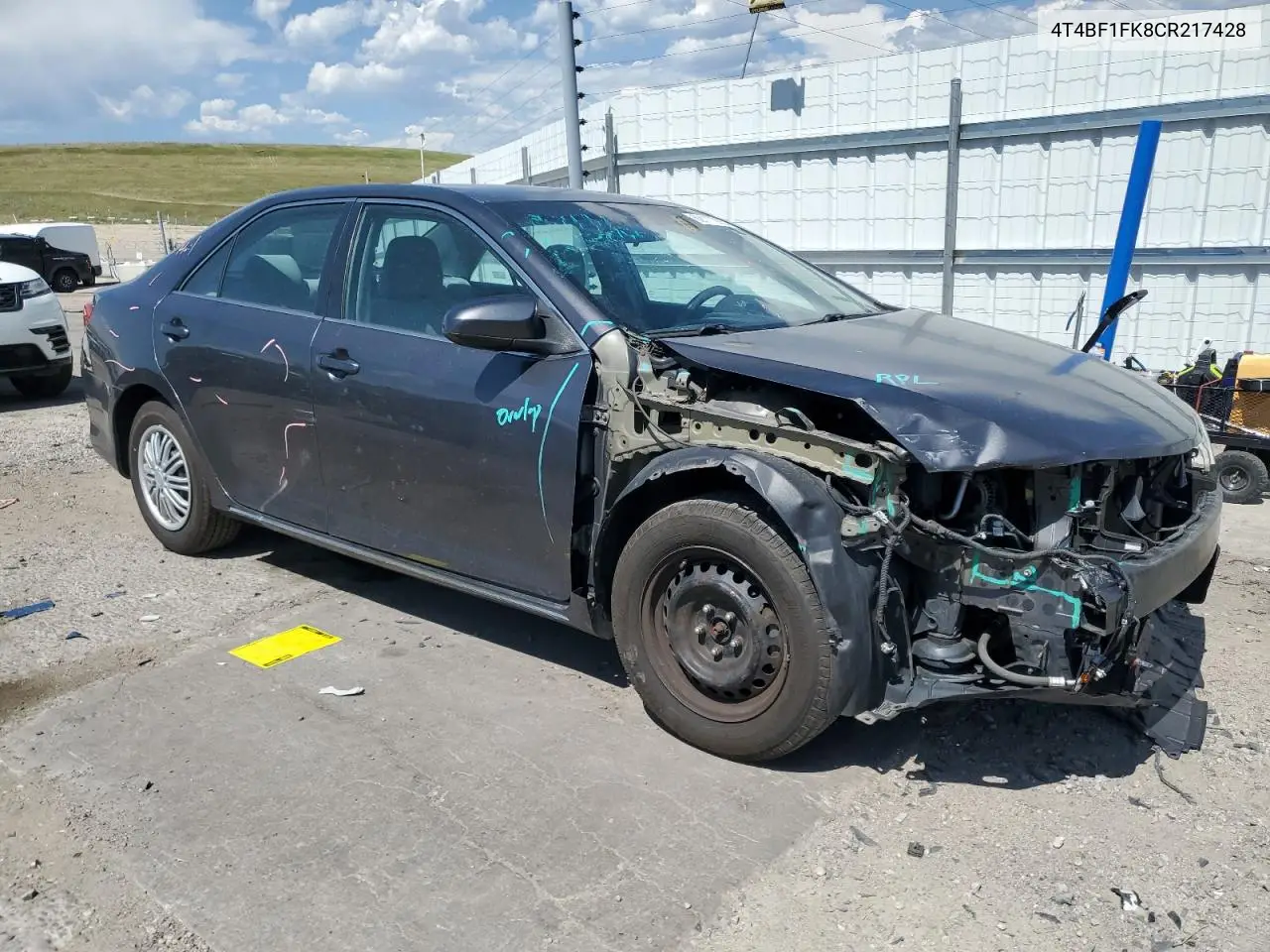2012 Toyota Camry Base VIN: 4T4BF1FK8CR217428 Lot: 62117285