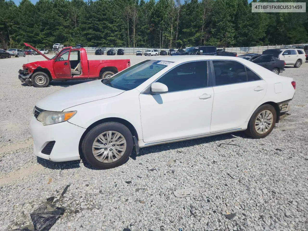 2012 Toyota Camry Base VIN: 4T1BF1FK8CU531459 Lot: 62390425
