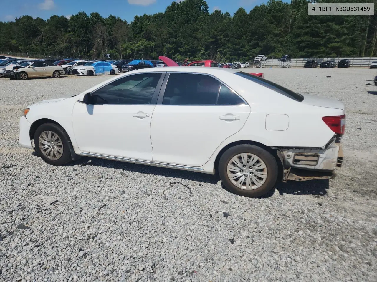 2012 Toyota Camry Base VIN: 4T1BF1FK8CU531459 Lot: 62390425