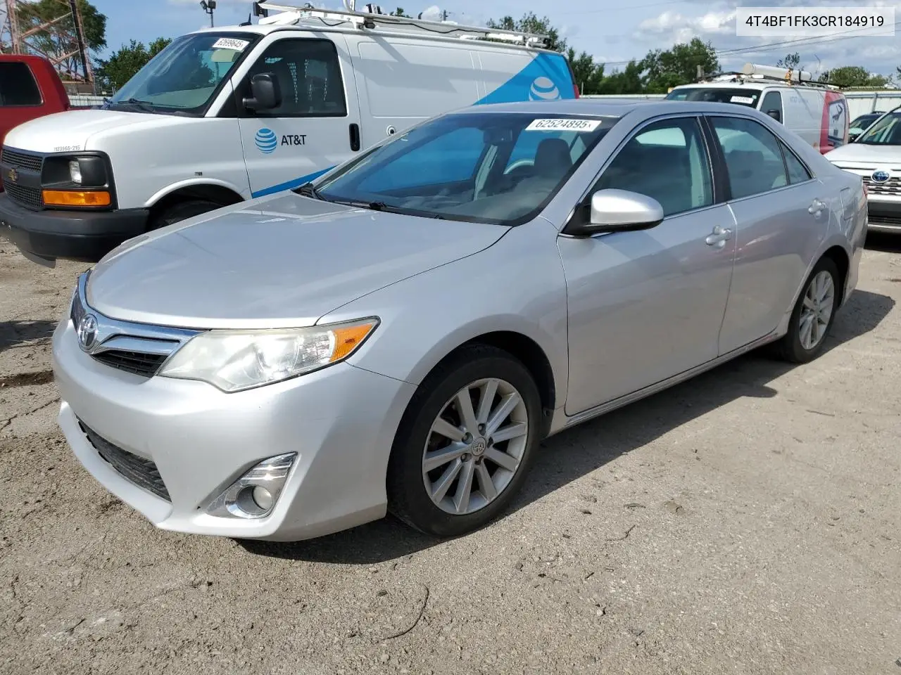 2012 Toyota Camry Base VIN: 4T4BF1FK3CR184919 Lot: 62524895
