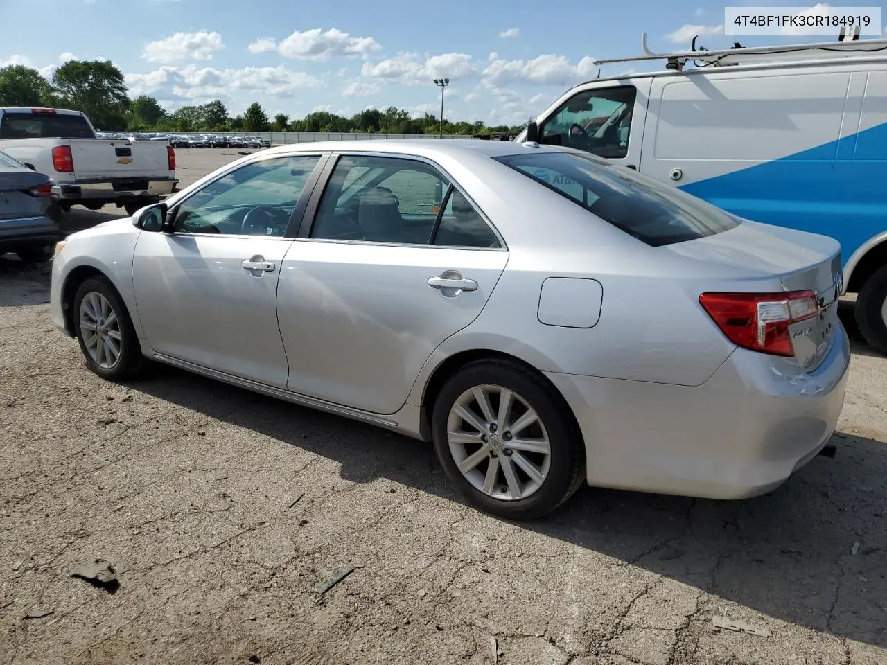 2012 Toyota Camry Base VIN: 4T4BF1FK3CR184919 Lot: 62524895