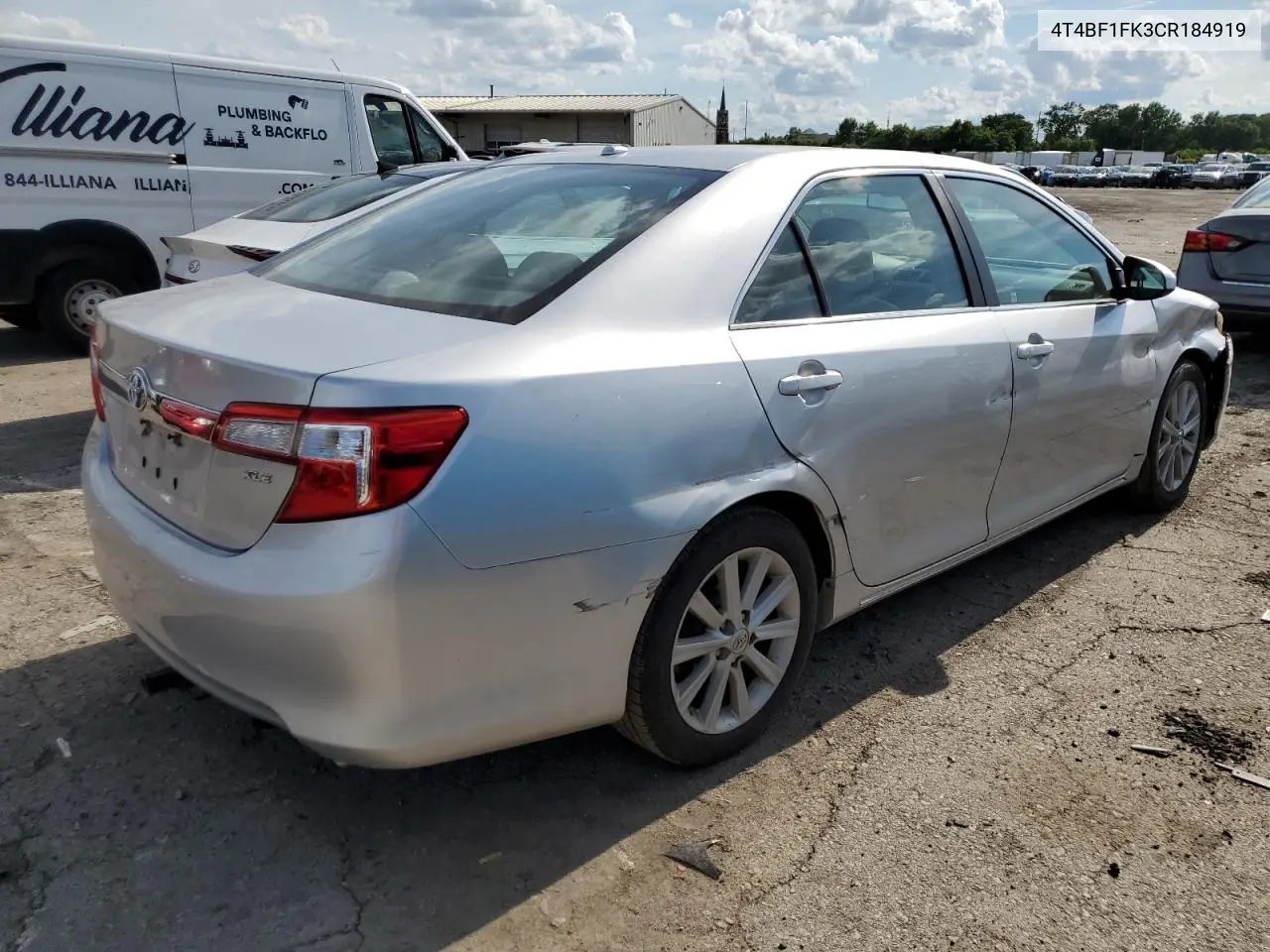 2012 Toyota Camry Base VIN: 4T4BF1FK3CR184919 Lot: 62524895