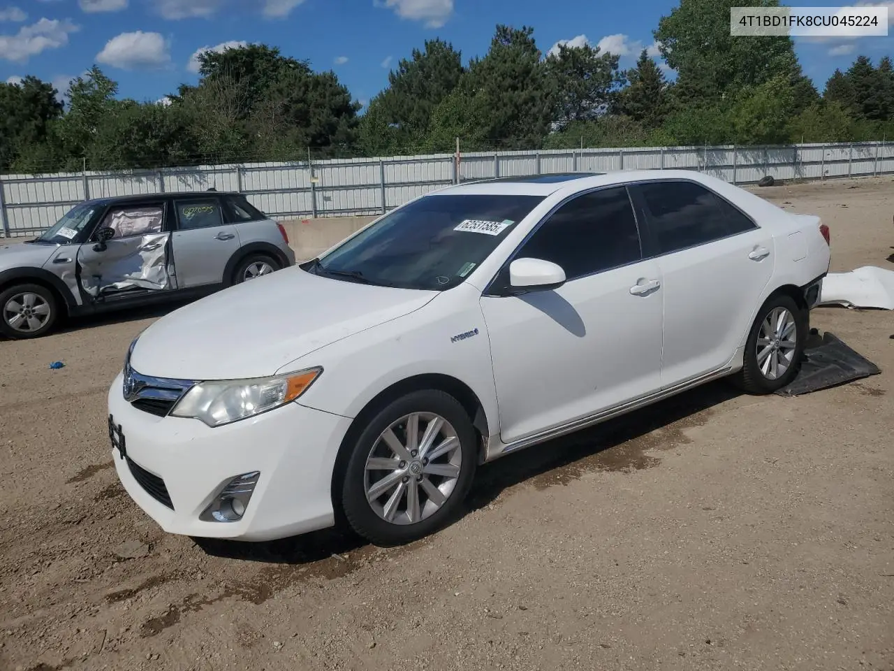 2012 Toyota Camry Hybrid VIN: 4T1BD1FK8CU045224 Lot: 62531585