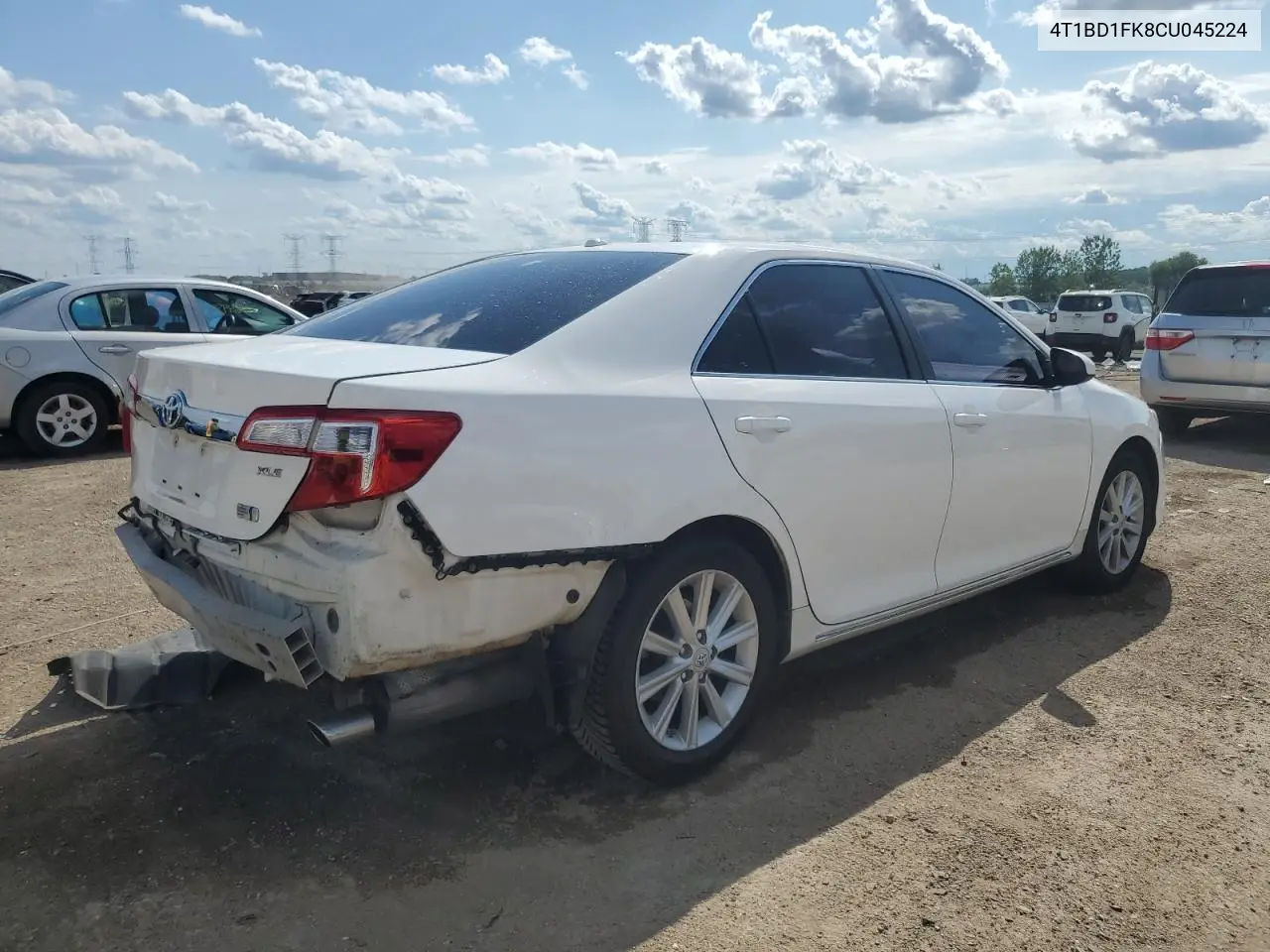 2012 Toyota Camry Hybrid VIN: 4T1BD1FK8CU045224 Lot: 62531585