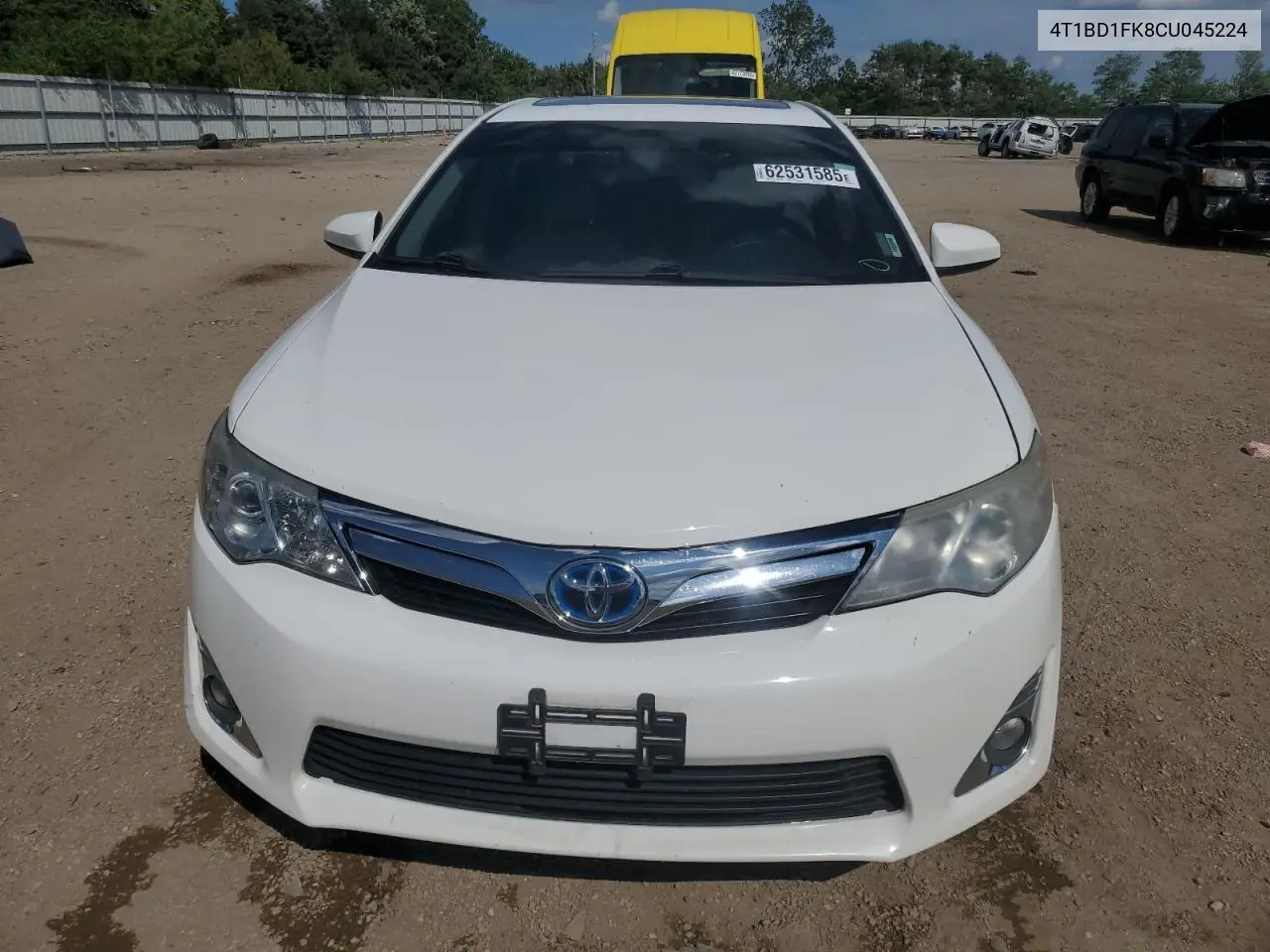 2012 Toyota Camry Hybrid VIN: 4T1BD1FK8CU045224 Lot: 62531585