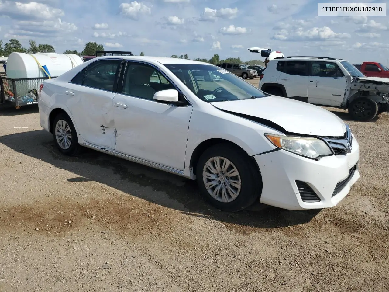 2012 Toyota Camry Base VIN: 4T1BF1FKXCU182918 Lot: 62596245