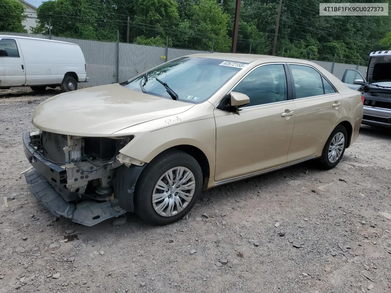 2012 Toyota Camry Base VIN: 4T1BF1FK9CU027373 Lot: 62672155