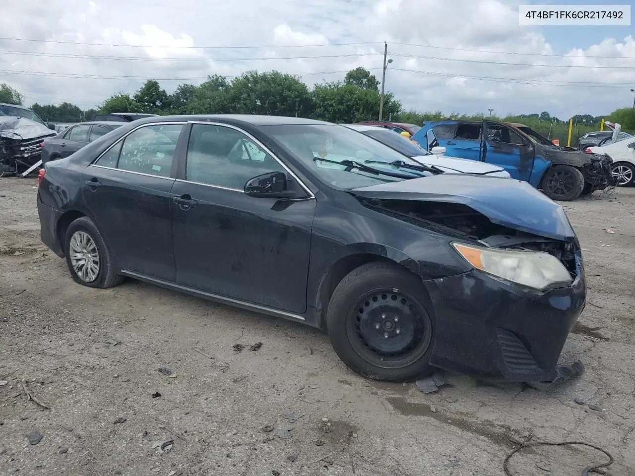 2012 Toyota Camry Base VIN: 4T4BF1FK6CR217492 Lot: 62759065