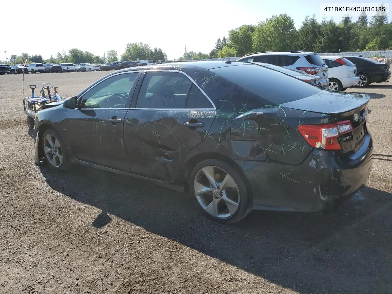 2012 Toyota Camry Se VIN: 4T1BK1FK4CU510135 Lot: 62838575
